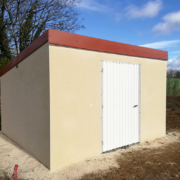 Abri béton 1 pente avec bac acier