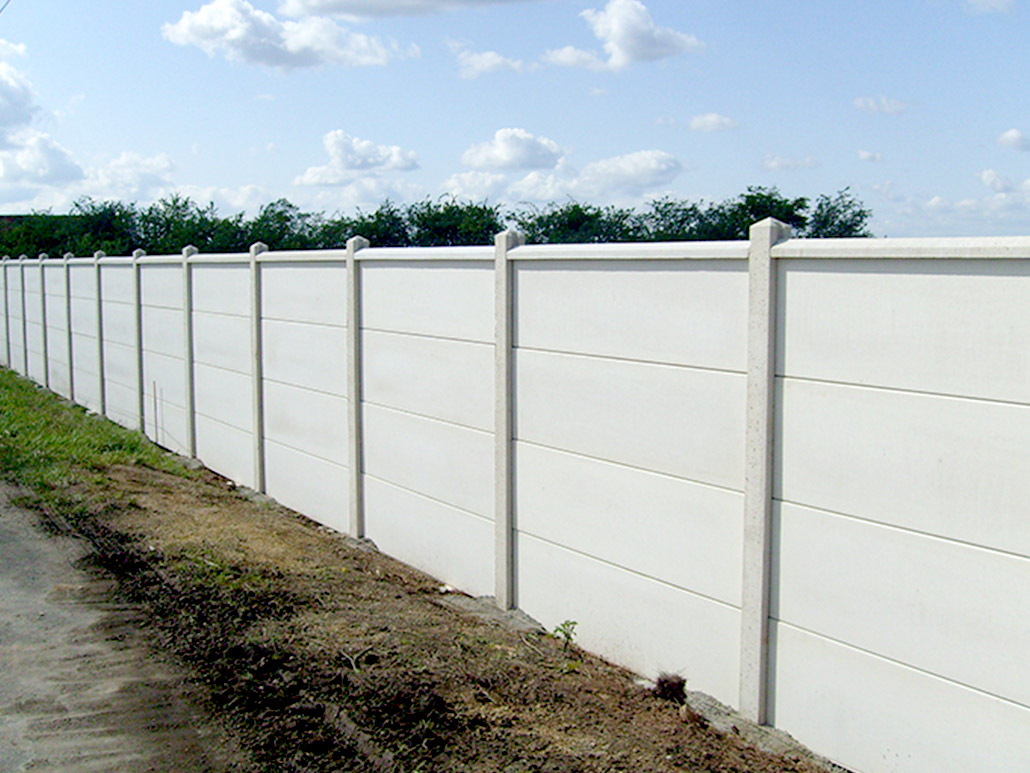 Cloture pleine béton