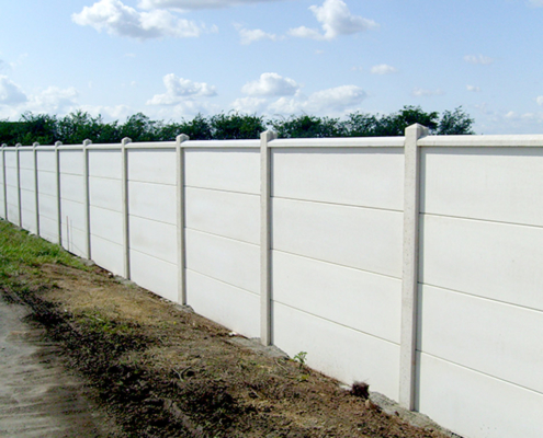 Cloture pleine béton