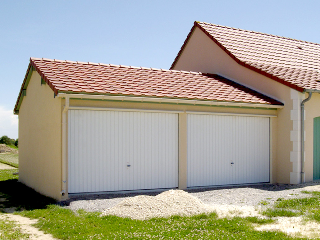Garage béton double accolé