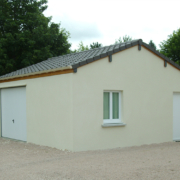 Garage préfabriqué béton 2 pentes et 1 porte