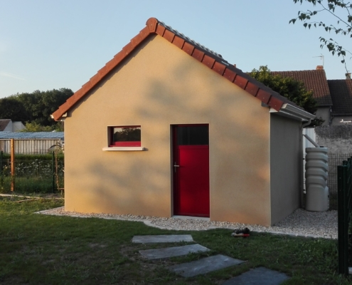 Abris de jardin, toit 2 pentes en tuile