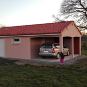 Garage avec auvent béton