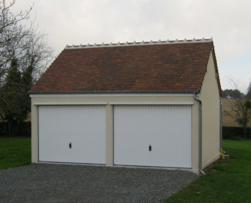 Garage préfabriqué double - Tuile