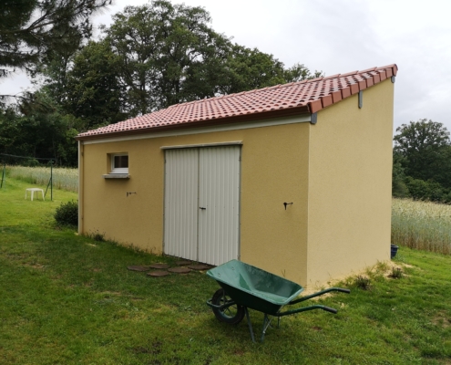 Abis de jardin préfabriqué avec toit à une seul pente